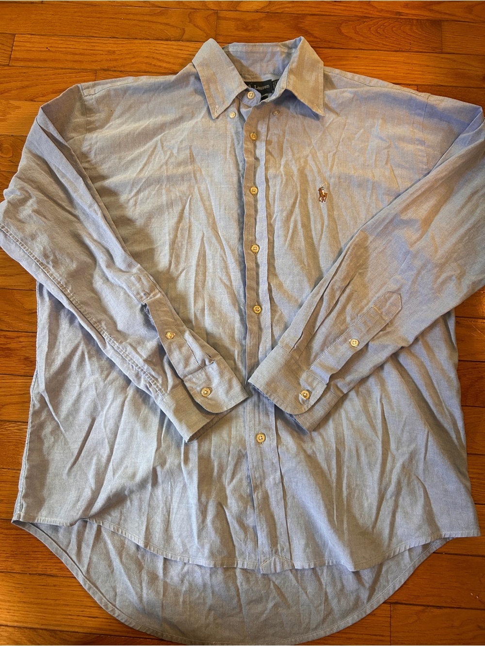 Ralph Lauren Light Blue Long-Sleeve Button-Down Shirt